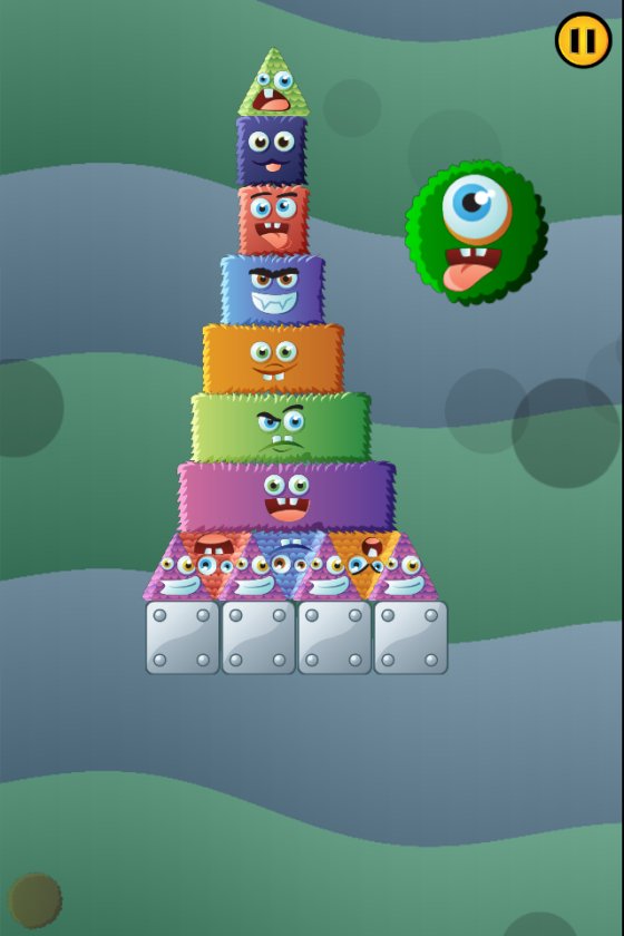 Monster Stack 2 App für iOS und Windows Phone