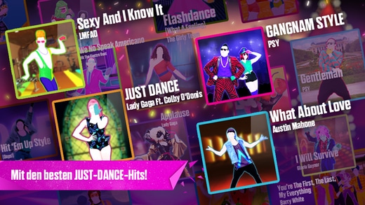 just dance now app songs