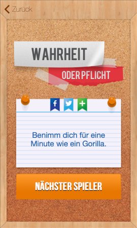 Wahrheit oder Pflicht App