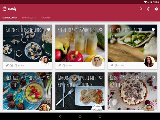 mealy app food blogger