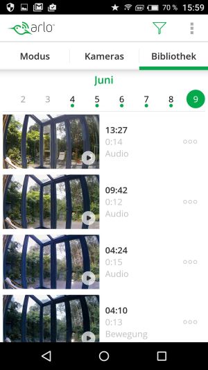 Arlo_App_Bibliothek