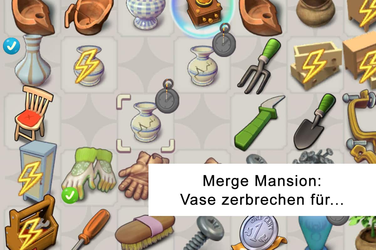 Merge Mansion Vase zerbrechen für... CheckApp