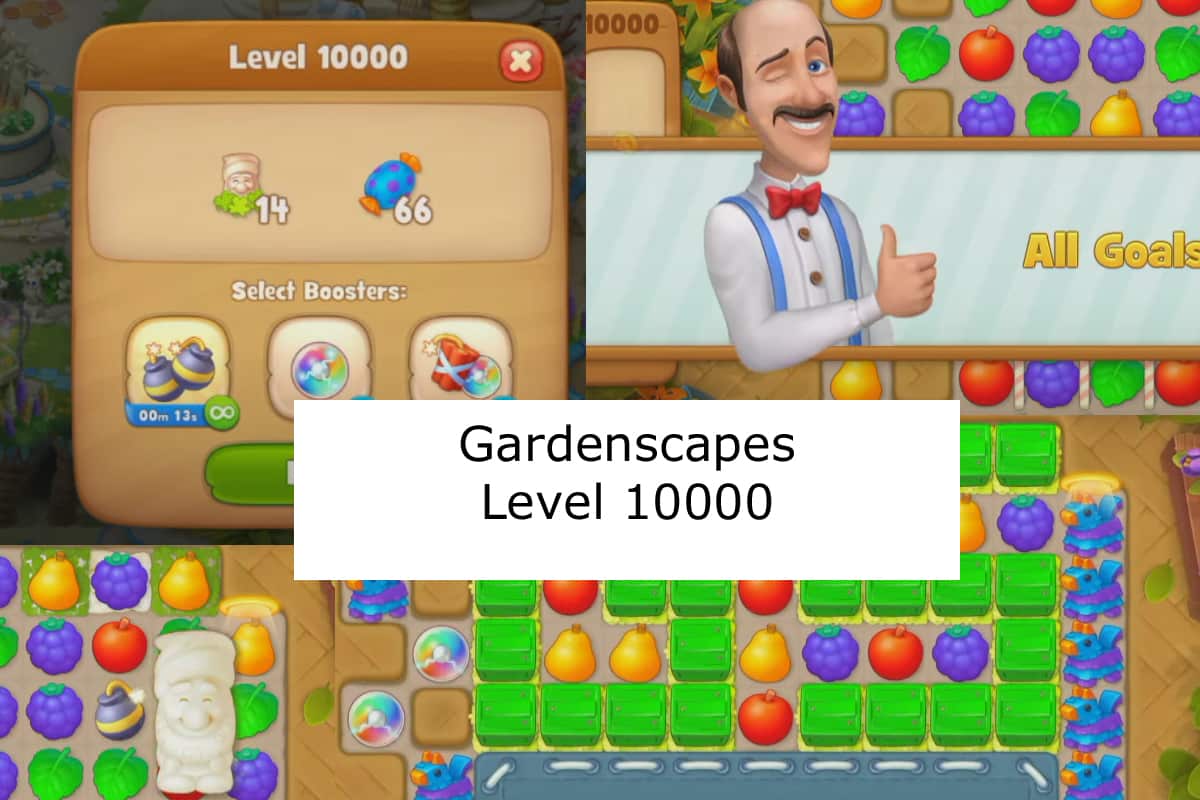 Gardenscapes feiert Level 10.000 mit einem Bug Bist auch du aus der