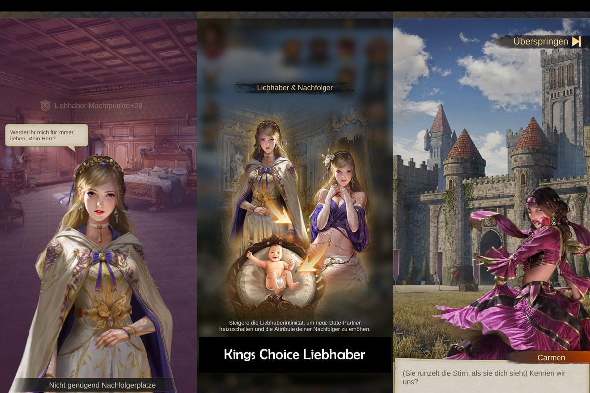 Kings Choice Liebhaber finden und Machtverhältnis nutzen CheckApp