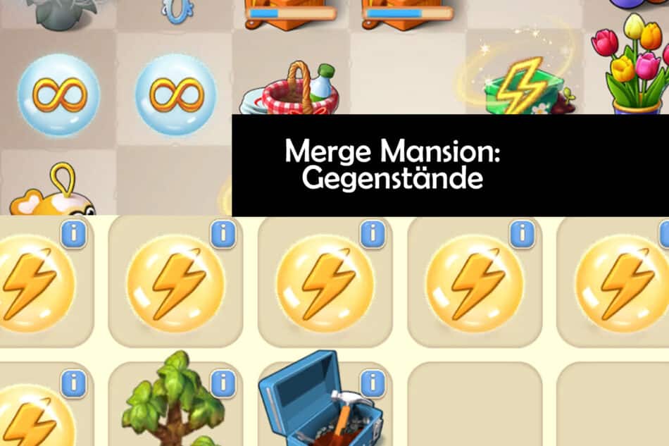 Merge Mansion Gegenstände Booster, Truhen und Jokerkarten erklärt