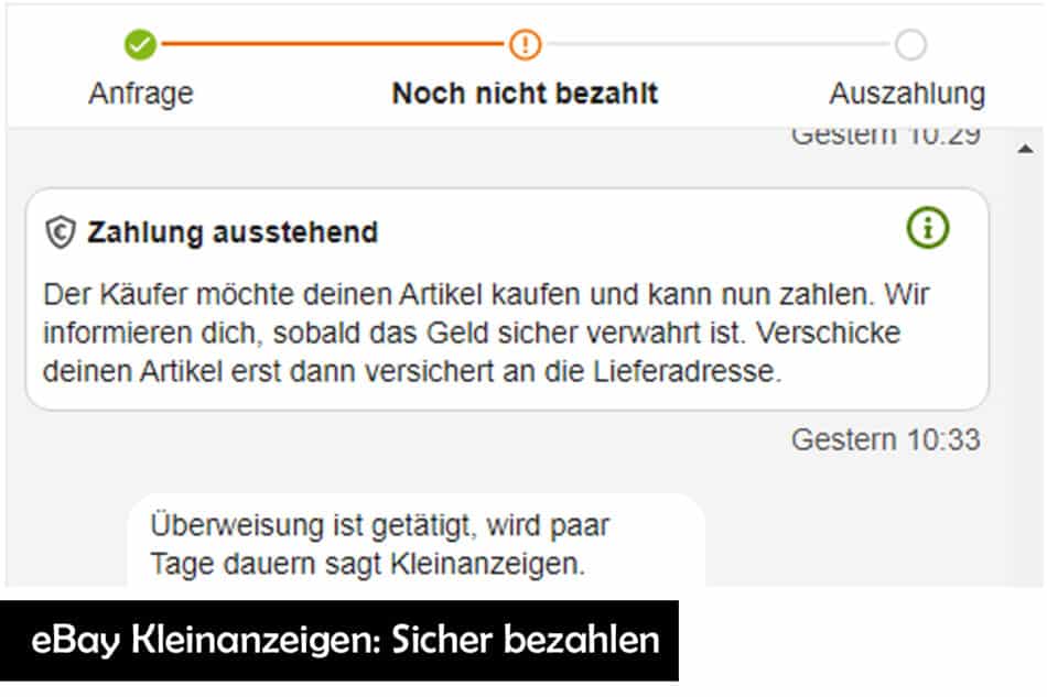 Ebay Verkäufer Bricht Kauf Ab Nach Bezahlung eBay Kleinanzeigen „sicher bezahlen“: Wie lange dauert es, wann kommt