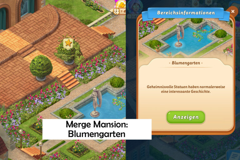 Merge Mansion Lösung Teil 8: Blumengarten