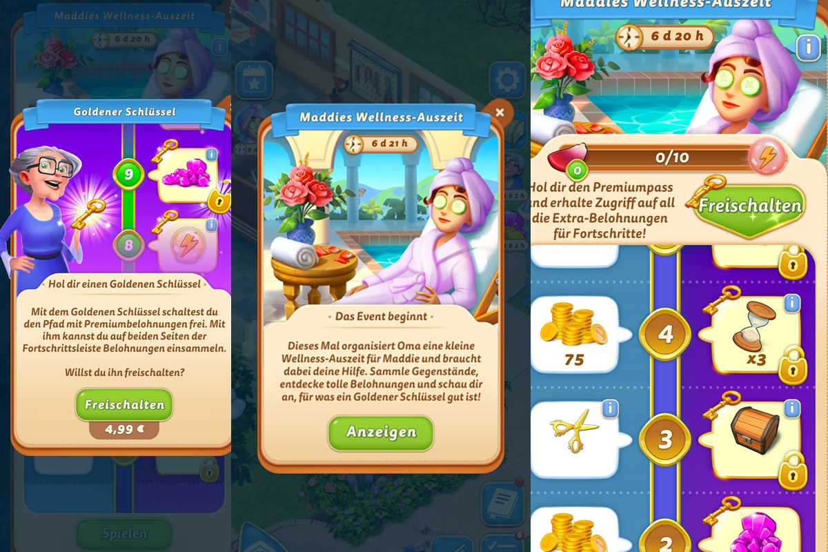 So spielst du das Merge Mansion Event Maddies WellnessAuszeit CheckApp