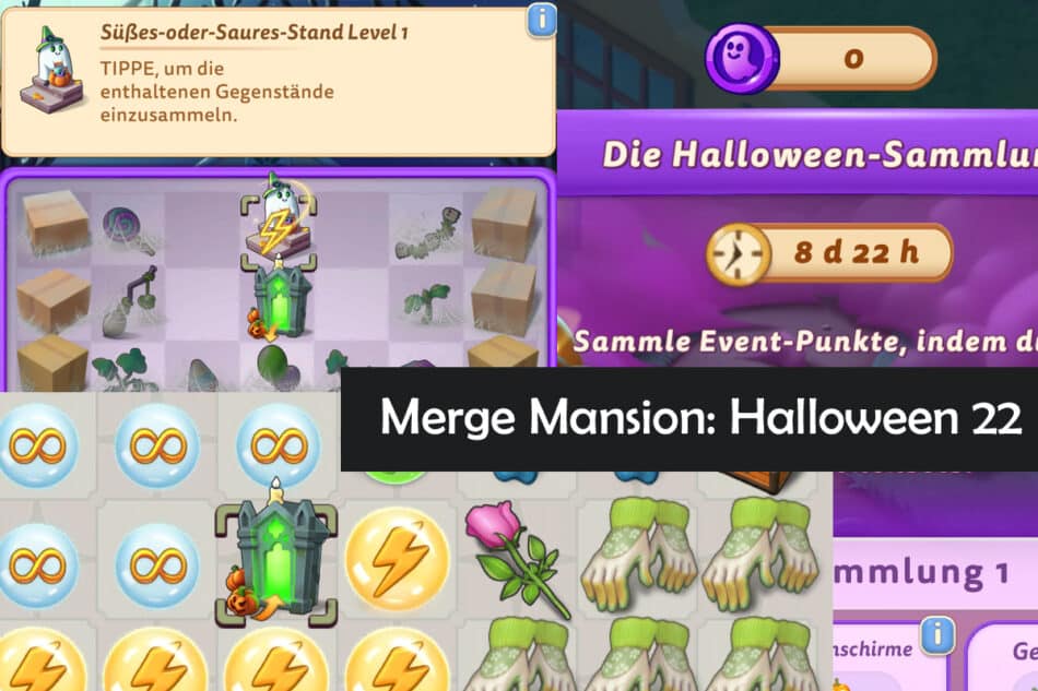 Lösung fürs Merge Mansion Halloween Event 2022 (Belohnungen, Cycle