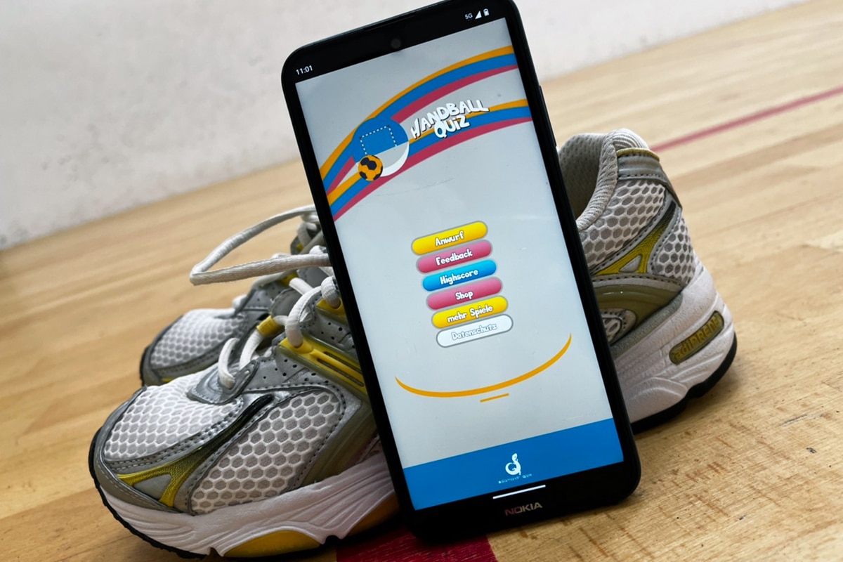 Spiele jetzt das Handball Quiz mit Drall CheckApp