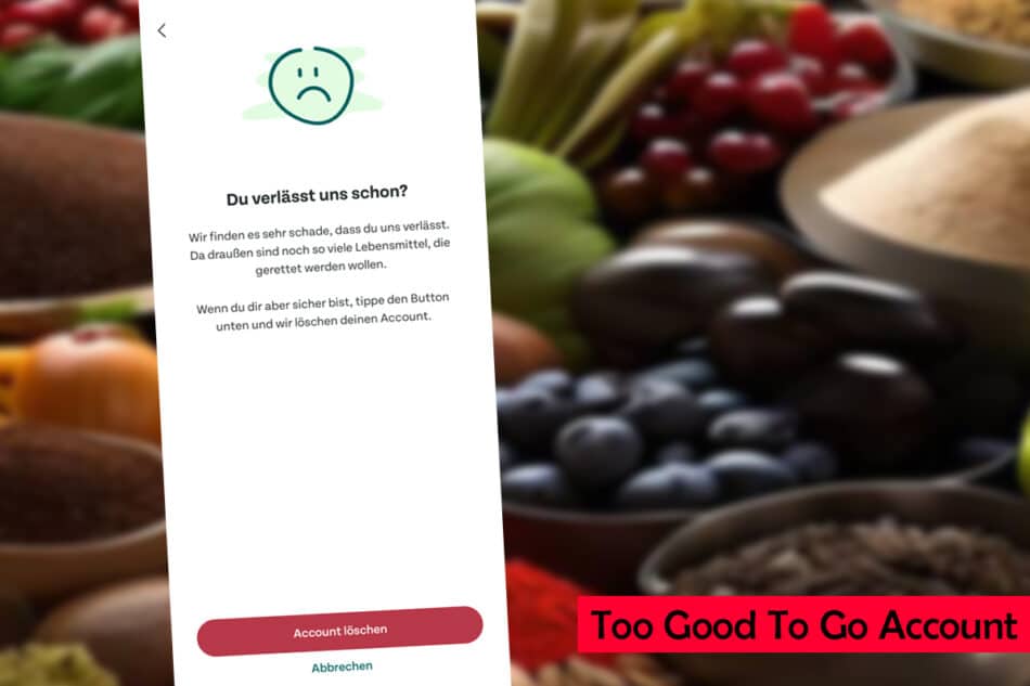 Too Good To Go App Account so löschen CheckApp