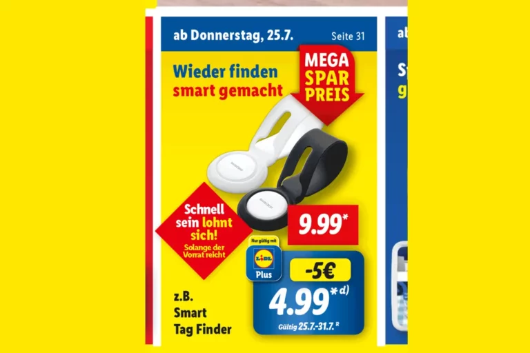 LIDL bietet günstige AirTag-Alternative für 5 Euro an (nur mit der App)