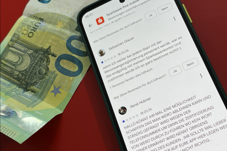 Wero nervt in der Sparkassen-App – und keiner weiß so richtig warum